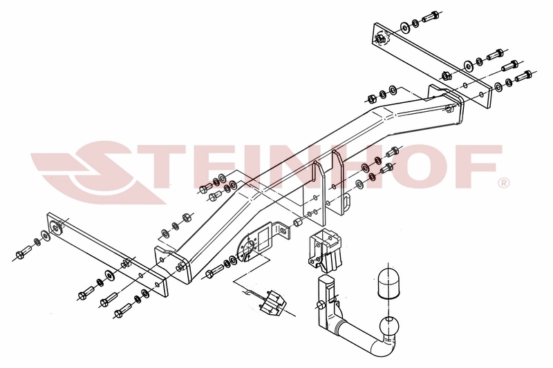 Vertikalna vlečna kljuka Volkswagen Tiguan - od 2007 do 2015